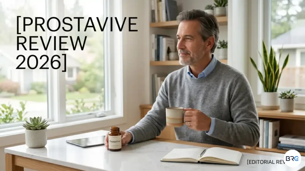 ProstaVive Review featured image showing ProstaVive prostate health supplement with natural male vitality ingredients.
