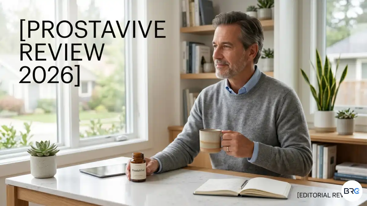 ProstaVive Review featured image showing ProstaVive prostate health supplement with natural male vitality ingredients.