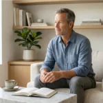 How To Improve Prostate Health Naturally illustrated by a healthy mature man enjoying an active lifestyle outdoors, representing healthy aging, men's wellness, daily wellness habits, and natural prostate wellness support.