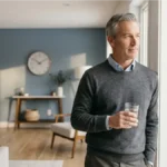 How To Improve Urinary Flow Naturally featured image showing a healthy mature man practicing daily wellness habits in a modern lifestyle setting, representing urinary flow support, bladder wellness, hydration, circulation support, and healthy aging.