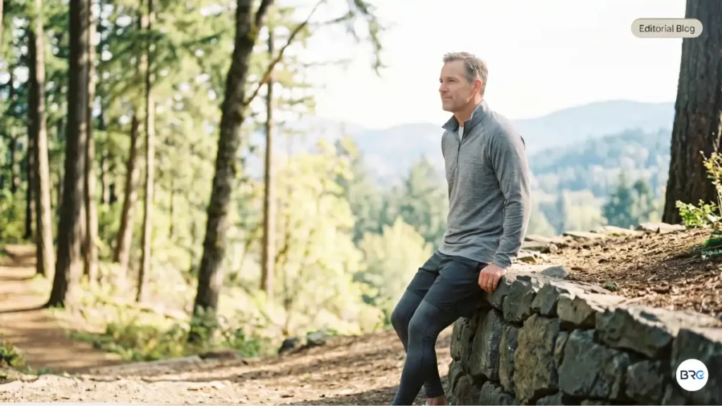 Natural Male Vitality Supplements featured image showing a confident middle-aged man embracing an active lifestyle, representing male vitality, circulation support, healthy aging, energy balance, and overall wellness optimization.